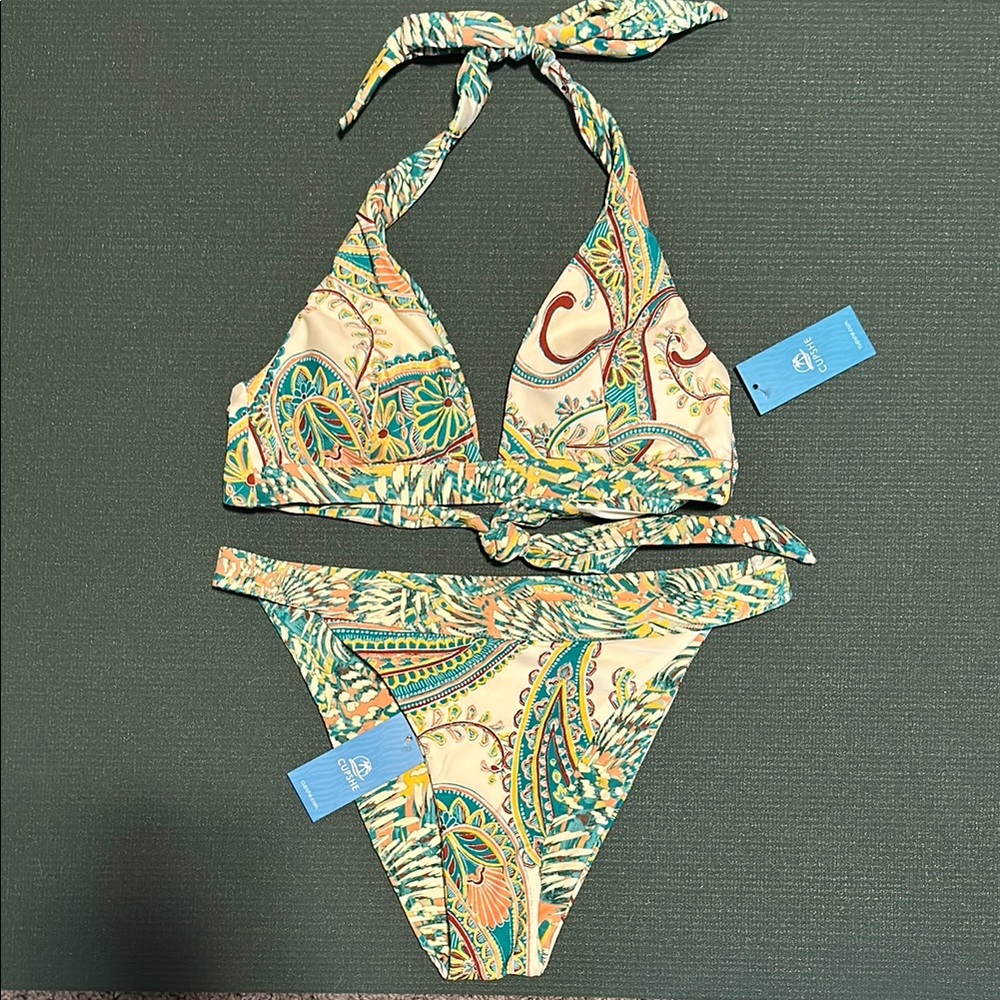 Paisley Halter Bikini Set
